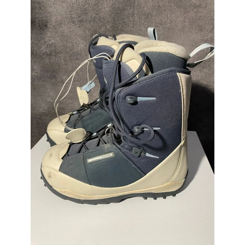 Women's Salomon Vigil ThermicFit Snowboard Boots US 9 Gray Cream